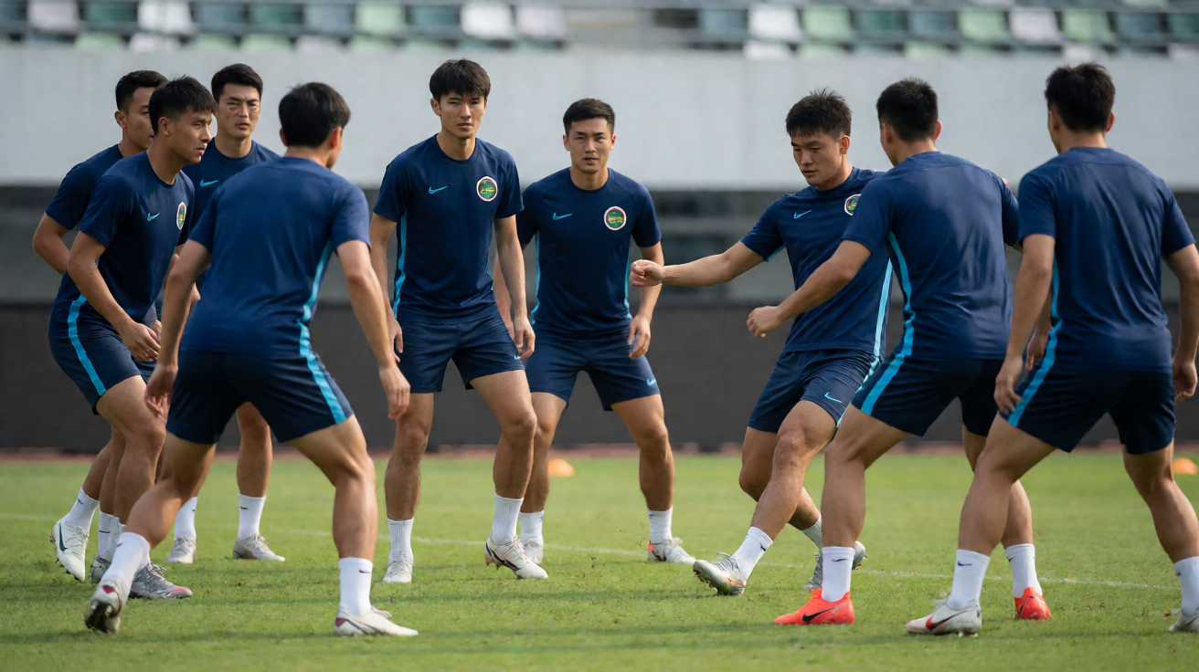 海港城FC足球队公开训练与边路配合练习